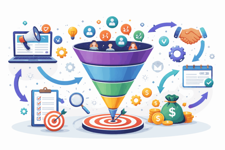 Marketing funnel optimization for service websites